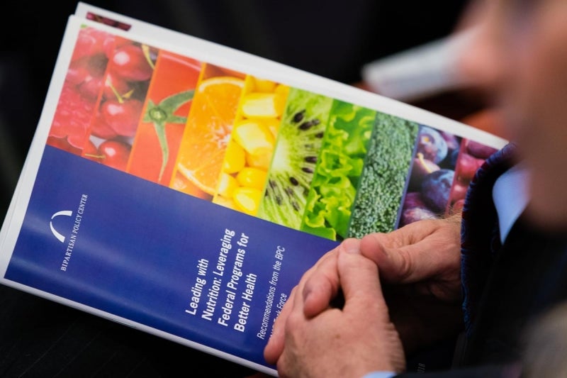 Cover of the Bipartisan Policy Center's report on recommendations to make SNAP diets healthier.
